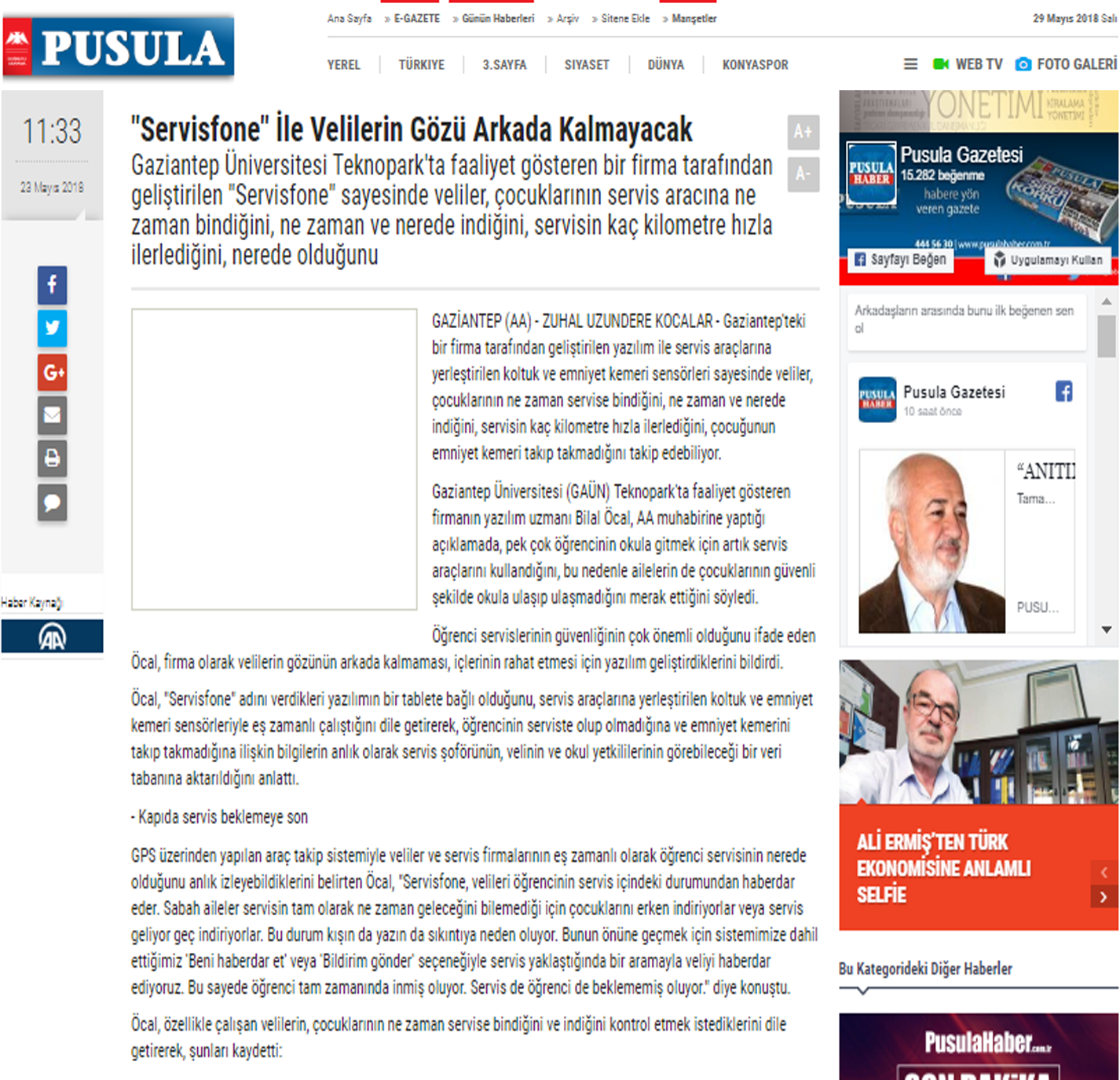 Pusula Gazetesi Haberi